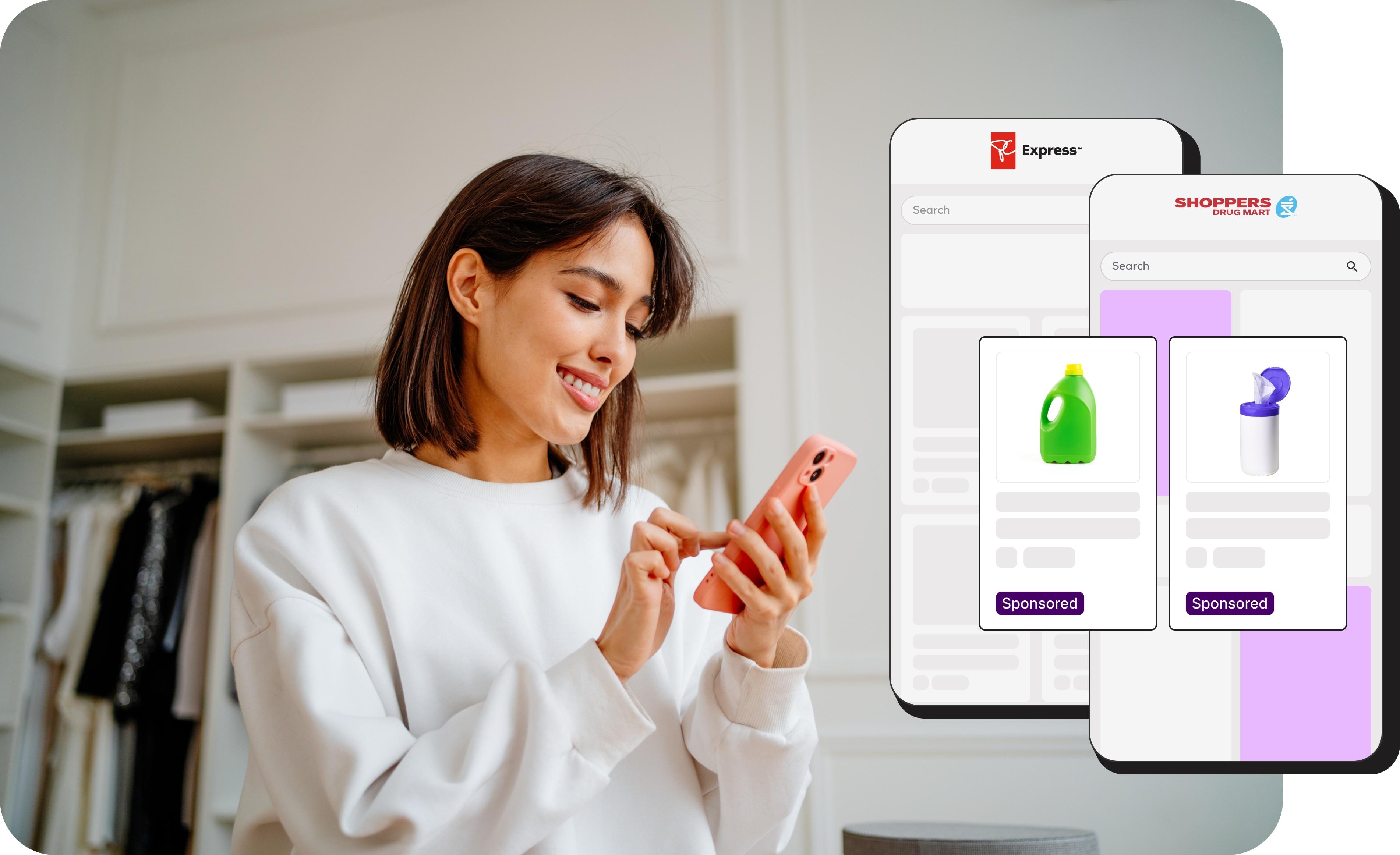 Woman looking at her phone